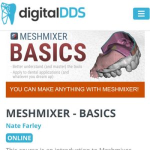 آموزش مقدماتی Meshmixer در دندانپزشکی دیجیتال